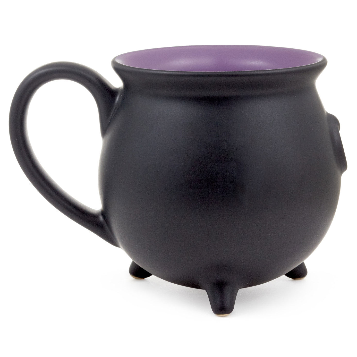 Hocus Pocus Black and Purple Cauldron-Sculpted Mug back image number 2