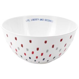 Life, Liberty and Seconds Large Ceramic Patriotic Serving Bowl, Life, Liberty and Seconds Large Ceramic Patriotic Serving Bowl, , large