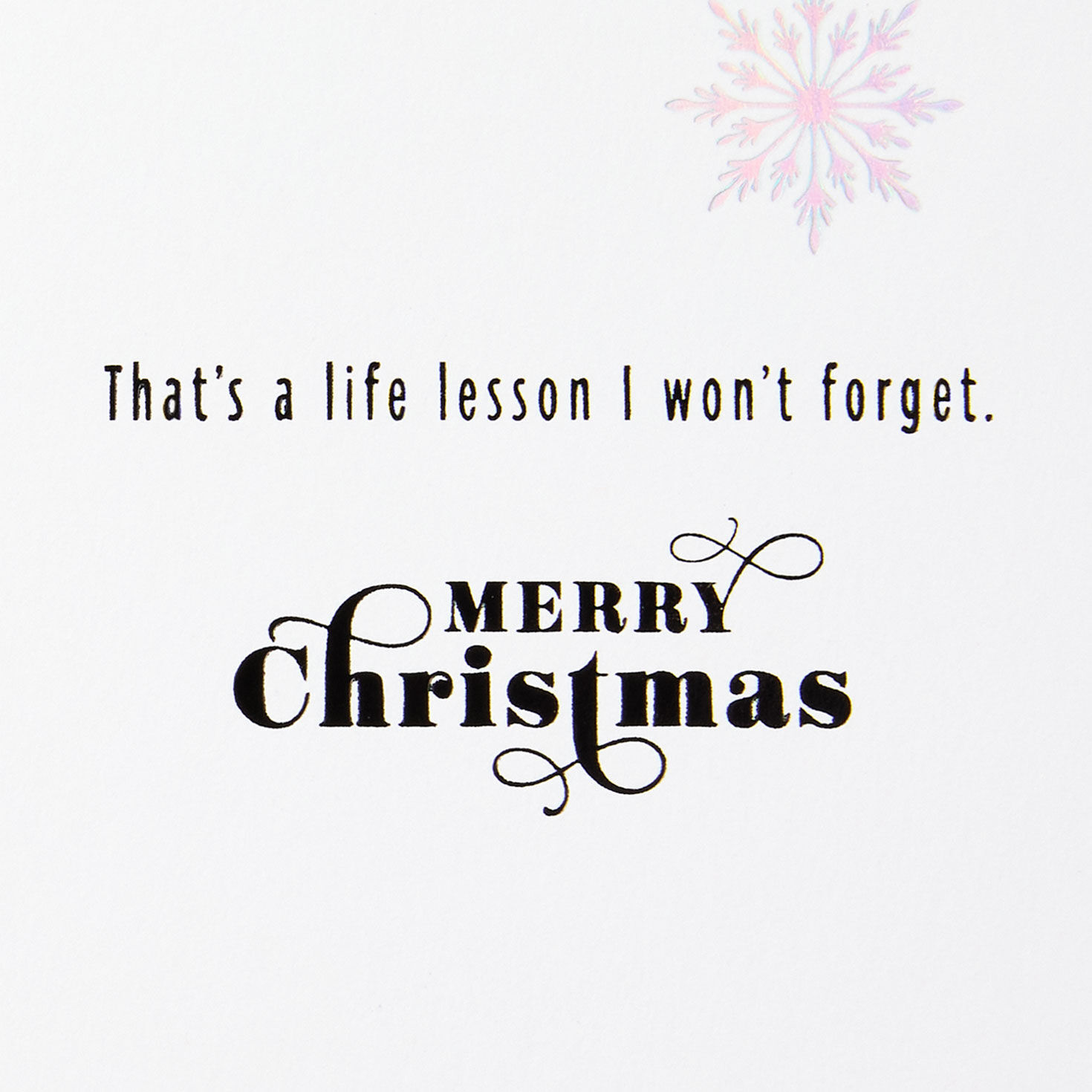 Snowflakes and Pine Branches Sister Christmas Card Sentiment image number 3