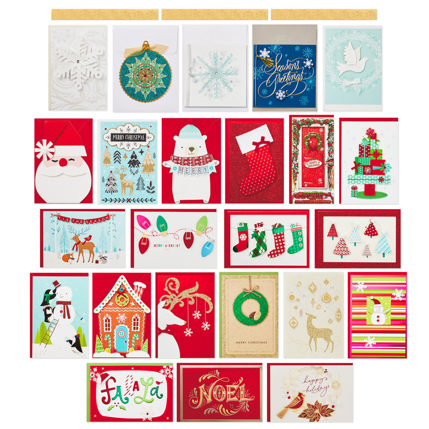 Handmade Boxed Christmas Card Assortment card Fronts image number 2