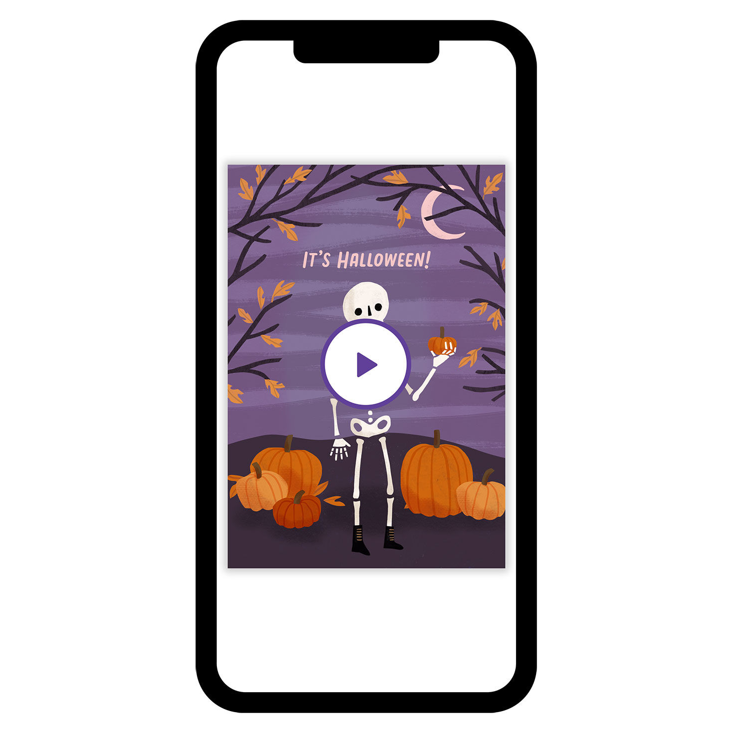 Chill Skeleton Halloween eCard