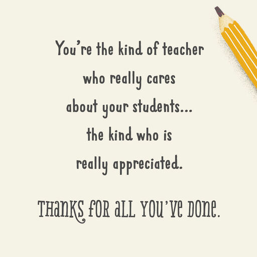 End Of School Teacher Appreciation Hallmark