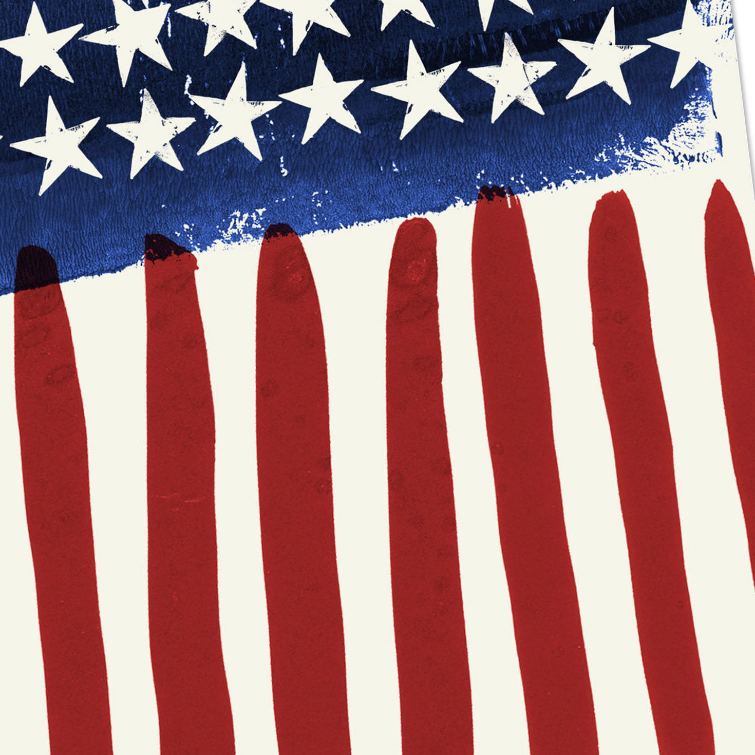 Watercolor Stars and Stripes Patriotic Blank Card for only USD 2.99 | Hallmark