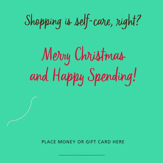 Shopping Is Self-Care Money Holder Christmas Card, , large image number 2
