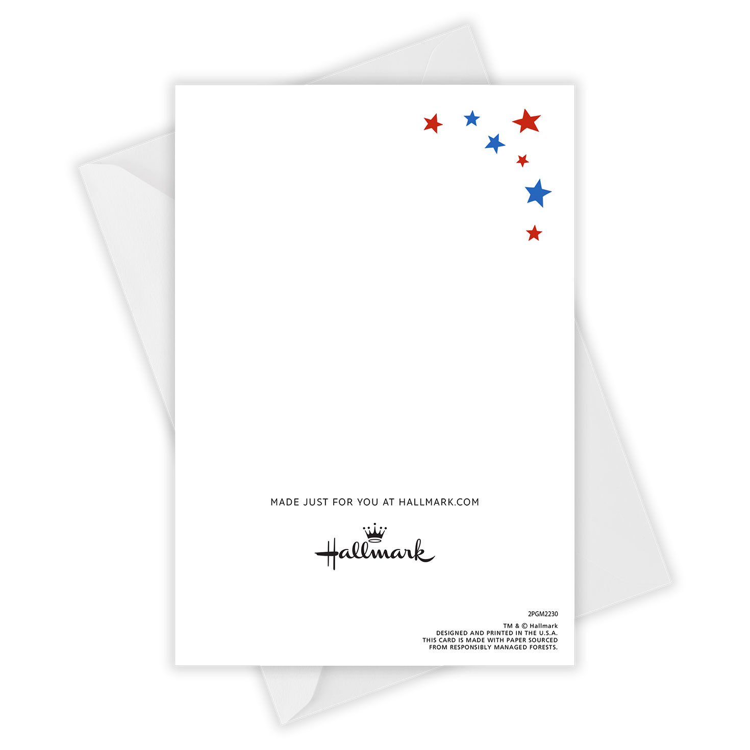 Red, White and Blue Patriotic Folded Photo Card  image number 5