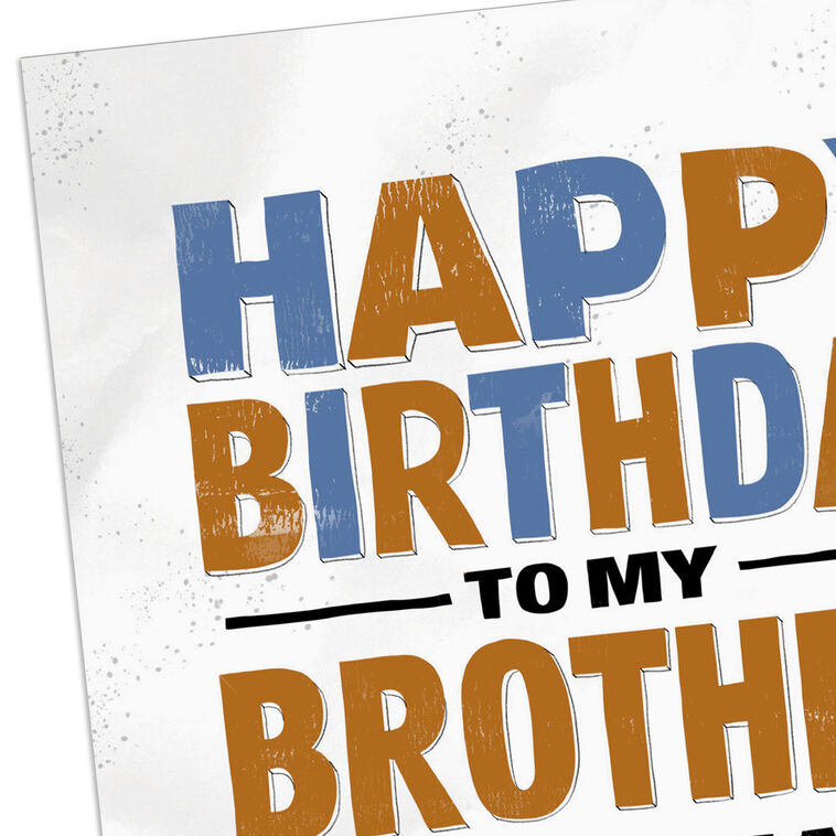 Inappropriate Funny Birthday Card for Brother Card Front Detail image number 4