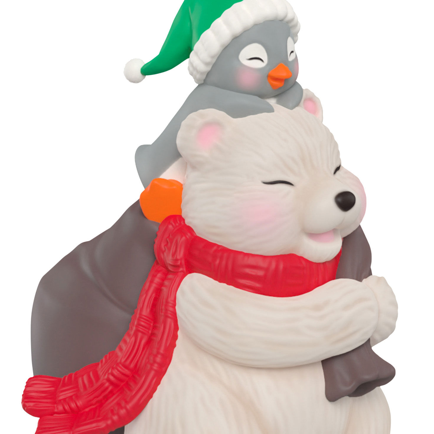 Polar Bear Penguin Keepsake Ornament closeup view image number 5