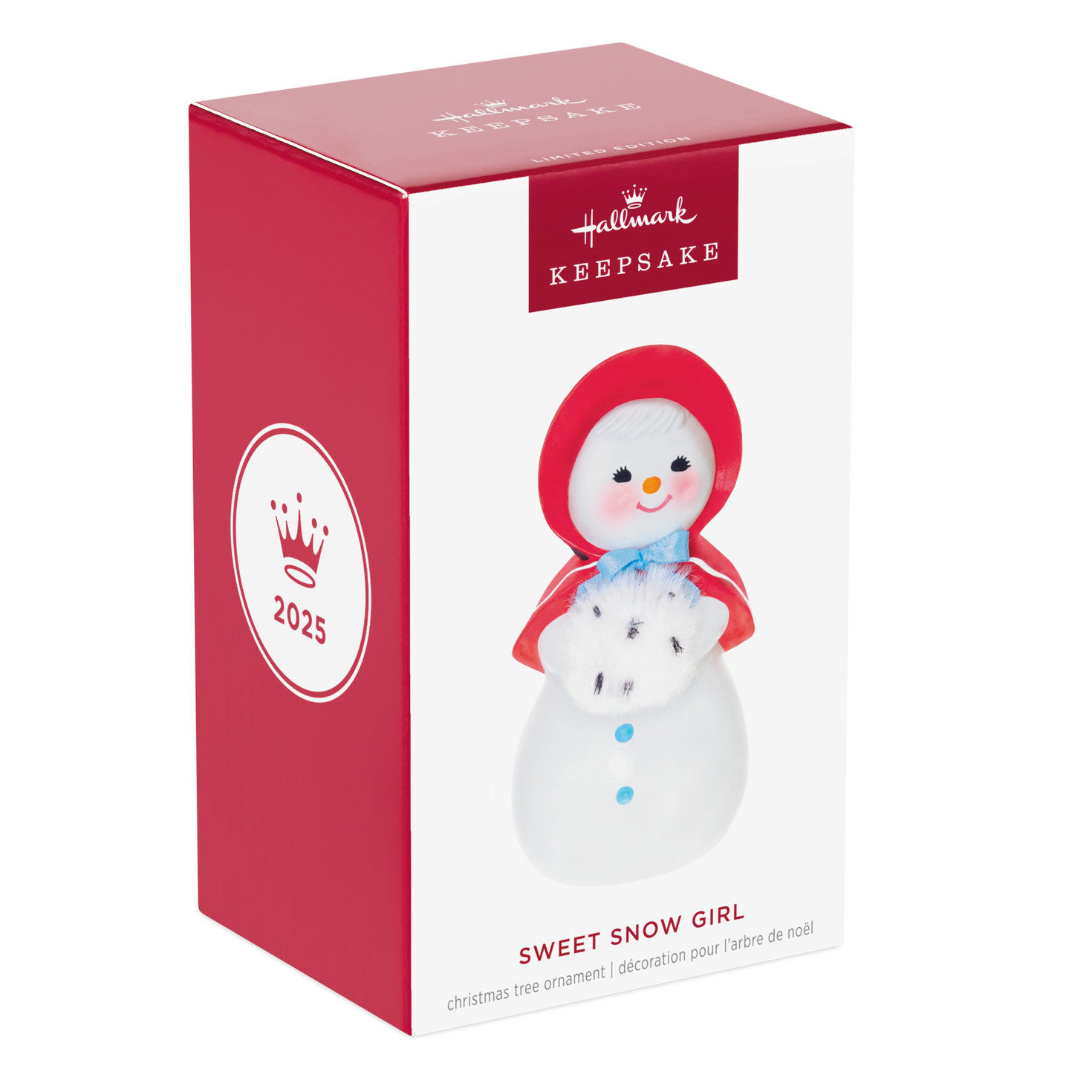 Snow Lady in Red Bonnet Keepsake Ornament package front image number 7