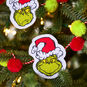 Grinch Felt Christmas Garland hangin on tree detail image number 2