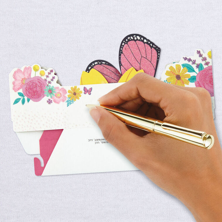 Beautiful Day Butterfly and Flowers 3D Pop-Up Card, , large image number 6