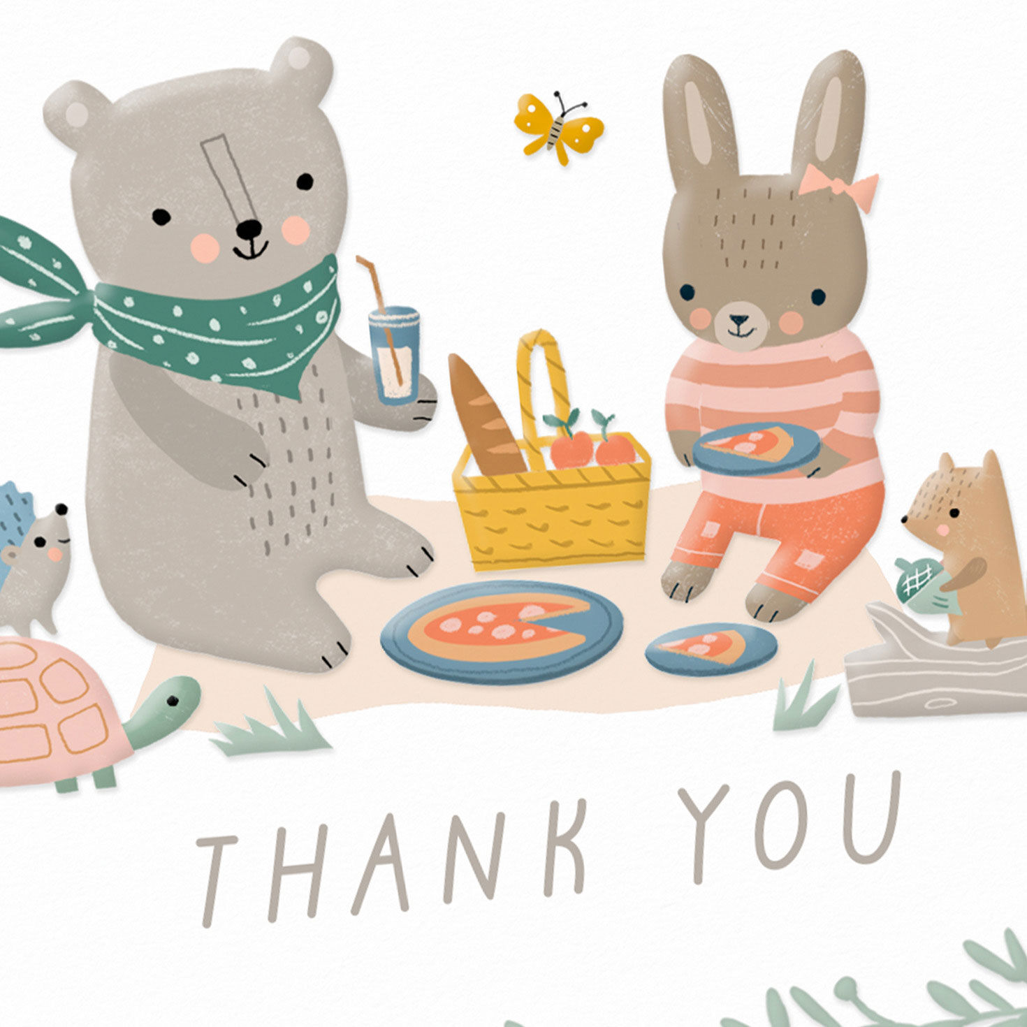 Teddy Bear Picnic Baby Thank You Note Cards Pack  image number 4