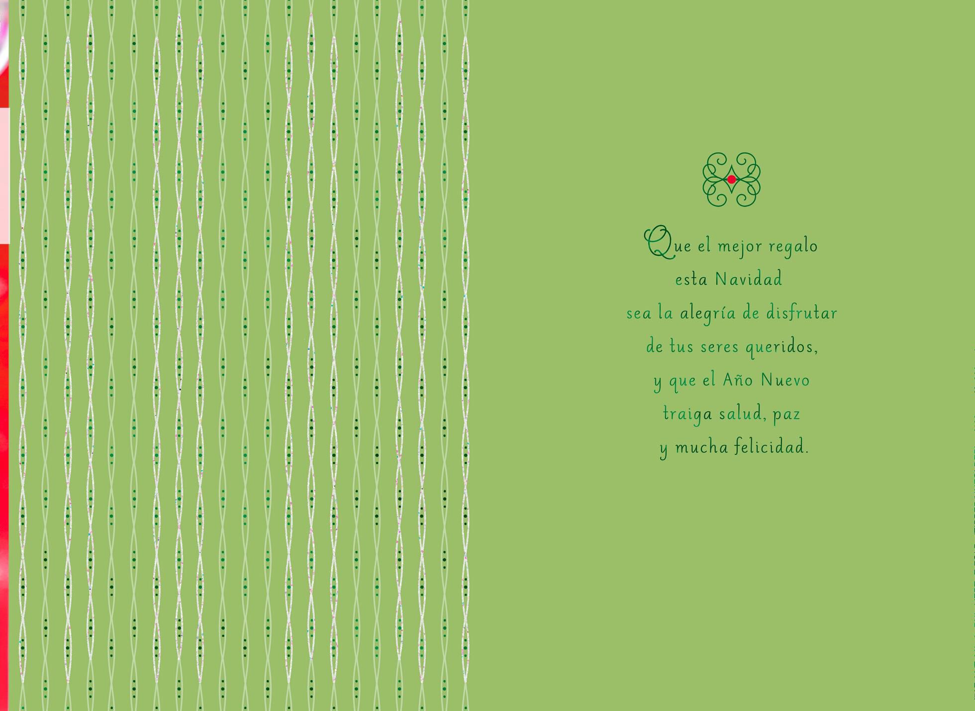 Hanging Ornaments Spanish-Language Christmas Card