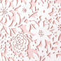 White Floral Lace on Pink Blank Card, , large image number 3