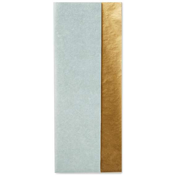 Gold Metallic and Light Blue 2-Pack Tissue Paper, 6 sheets
