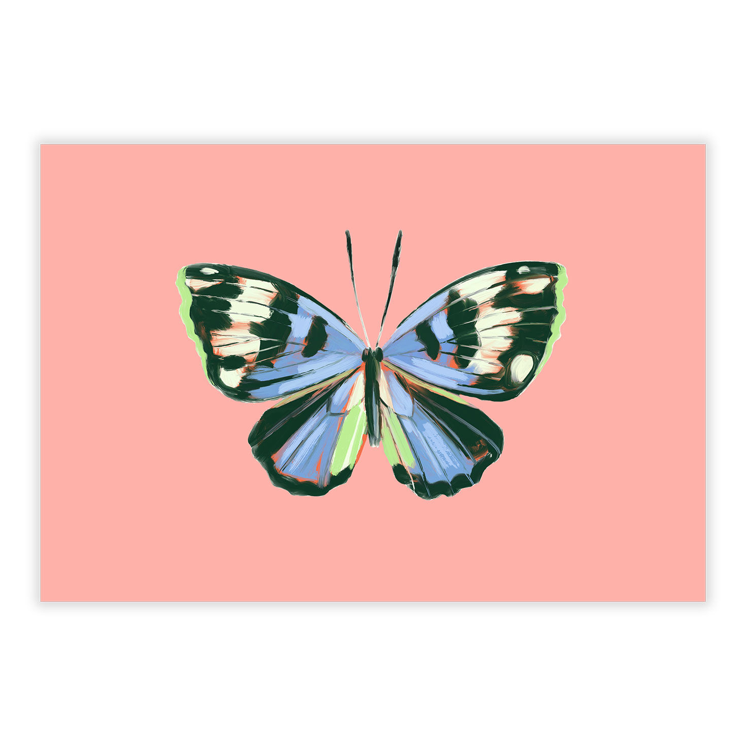 Blue Butterfly Thinking of You eCard, , large image number 2