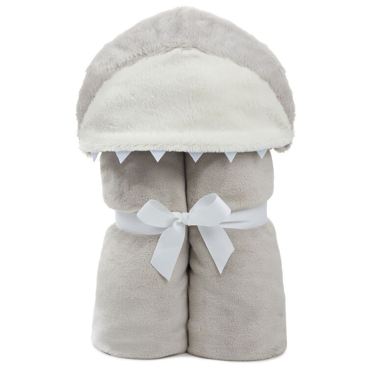 Shark Hooded Baby Blanket