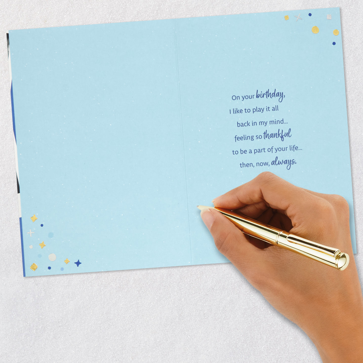 Photographs Birthday Card for Son signing card image number 6