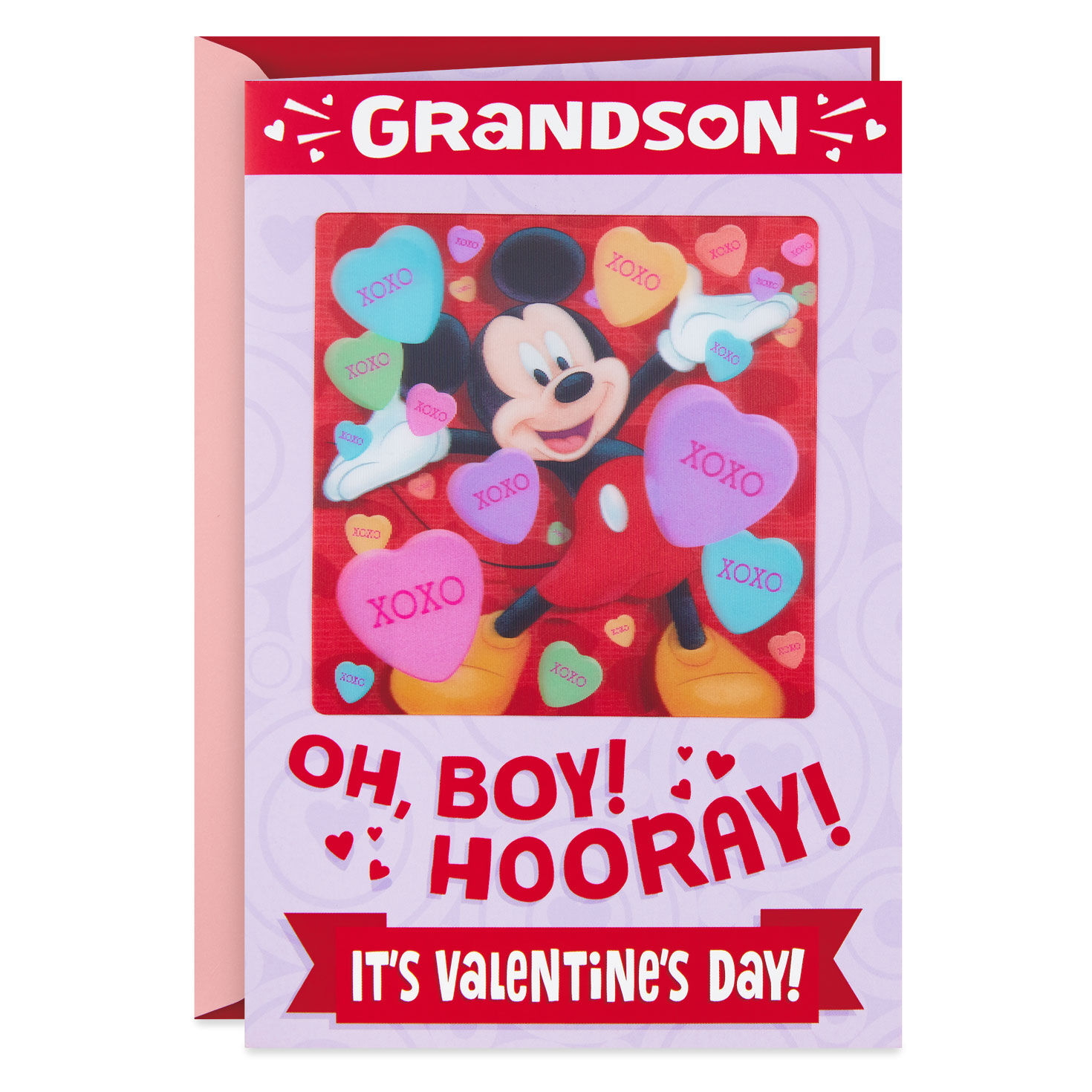 Disney Mickey Mouse Valentine S Day Card For Grandson Greeting