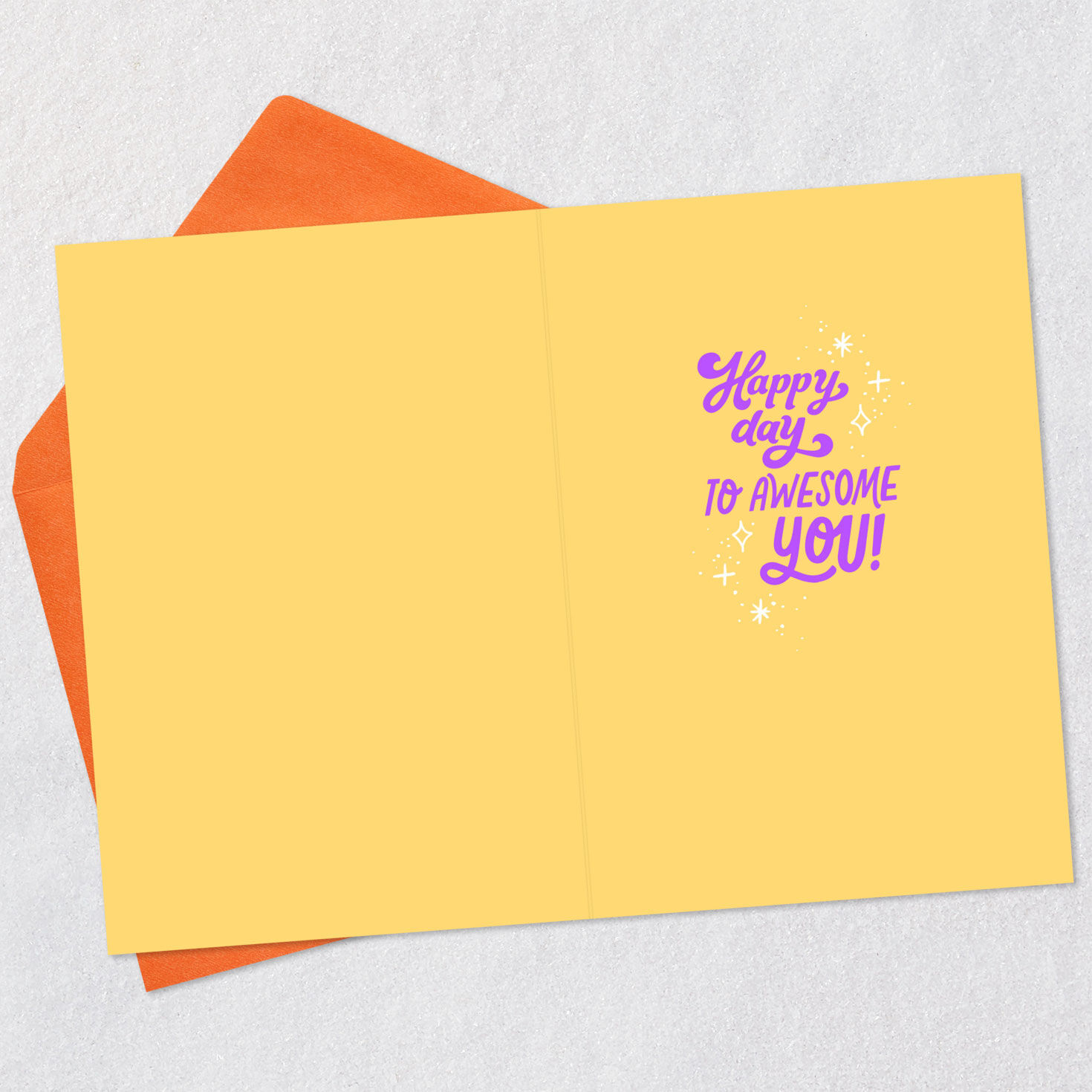 Happy Day to Awesome You Halloween Card Open card with envelope image number 3