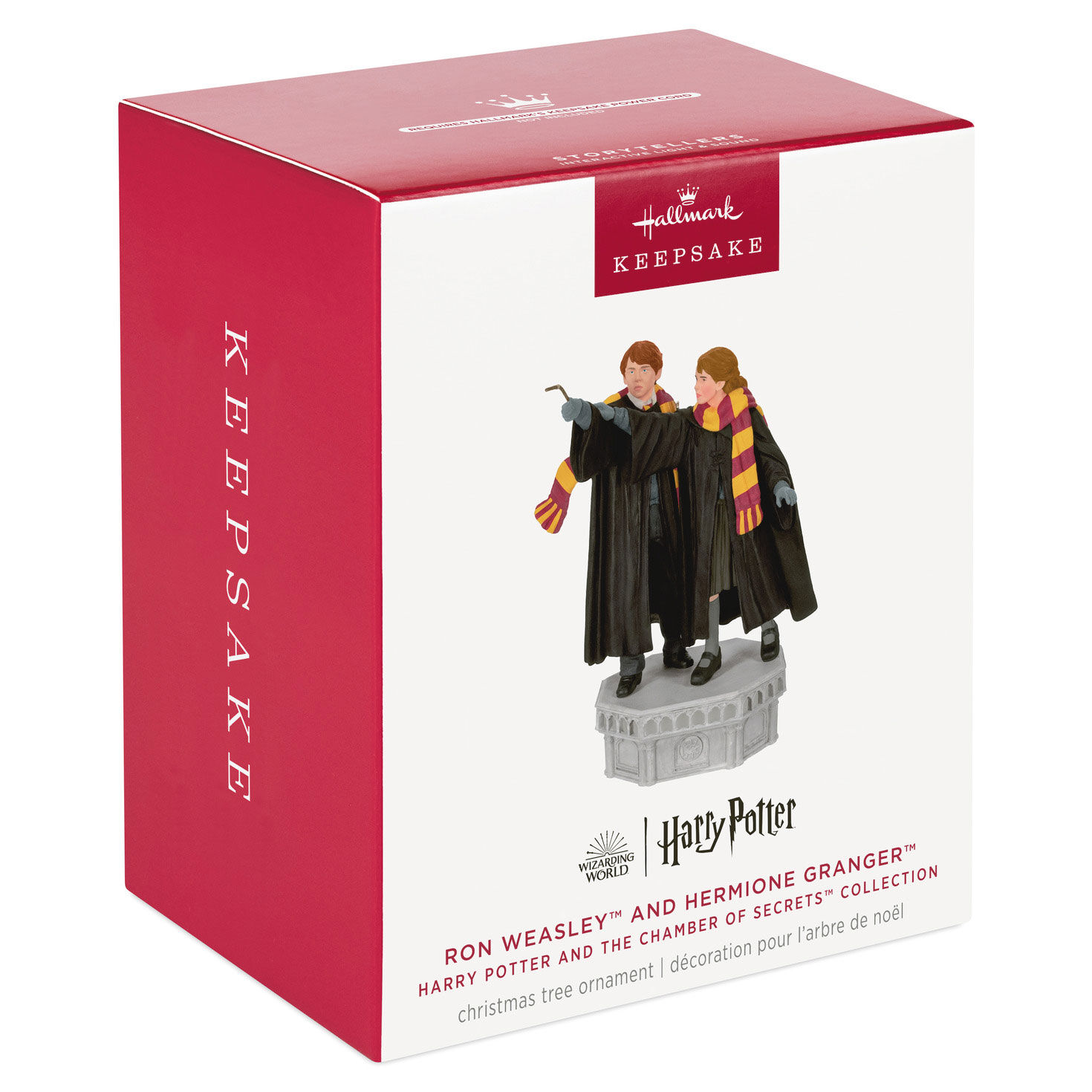 Harry Potter and the Chamber of Secrets&trade; Collection Ron Weasley&trade; and Hermione Granger&trade; Ornament With Light and Sound, , large image number 8