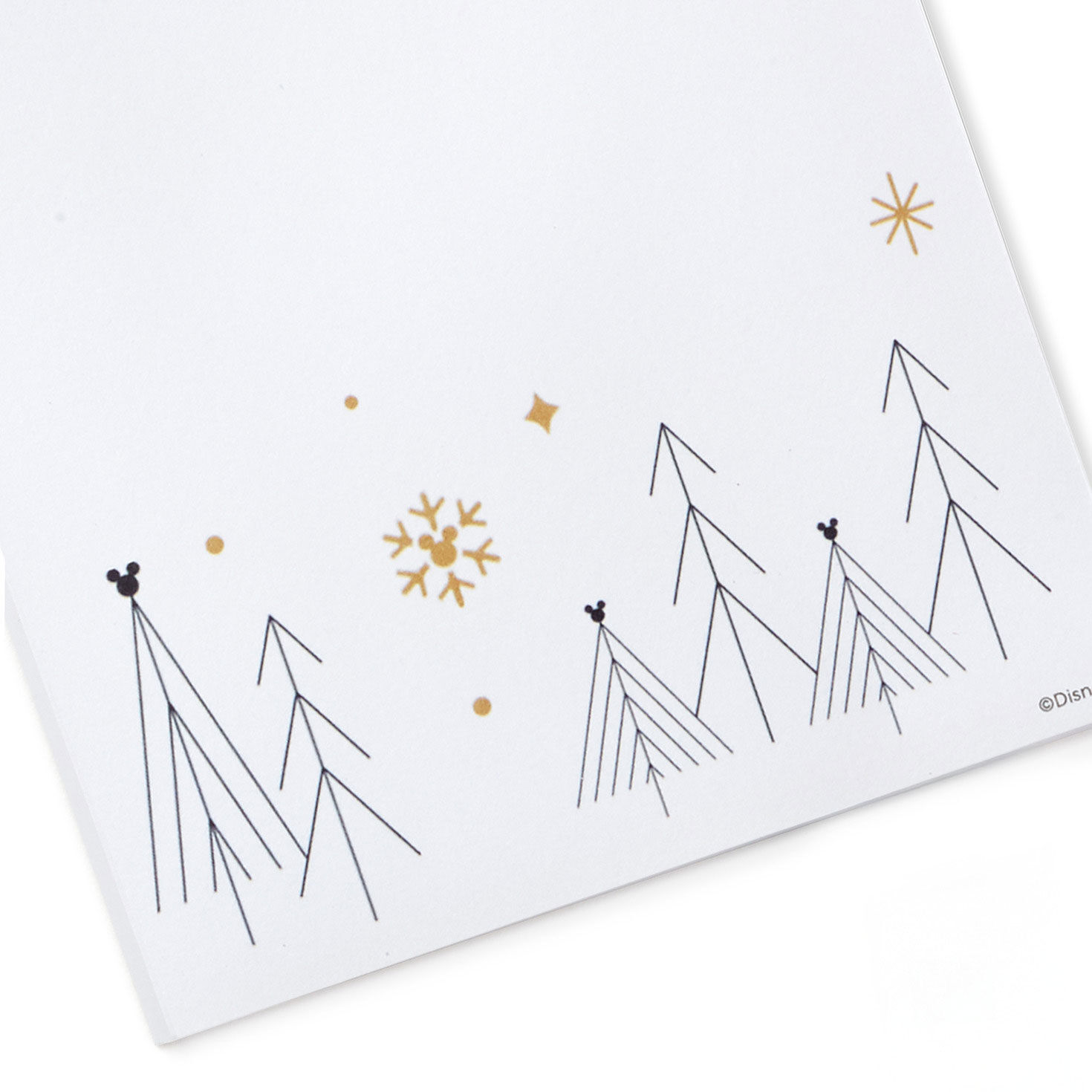 Disney Mickey Mouse Christmas List Pad upclose detail image number 3