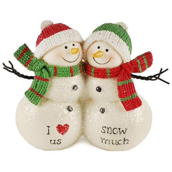 I Love Us Snow Much Snowmen Mini Figurine, , large image number 1