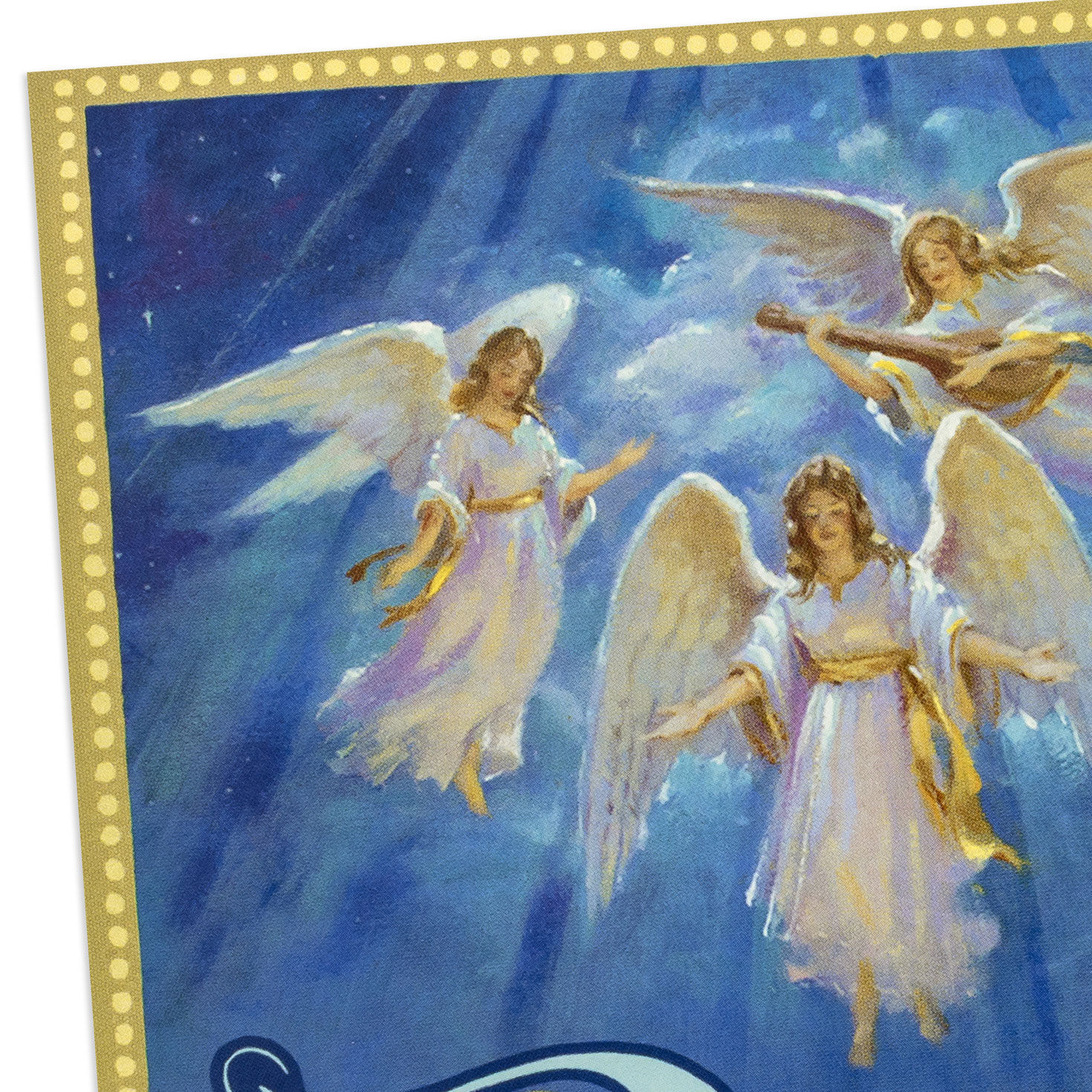 Angels on Blue DaySpring Religious Christmas Cards in use image number 7