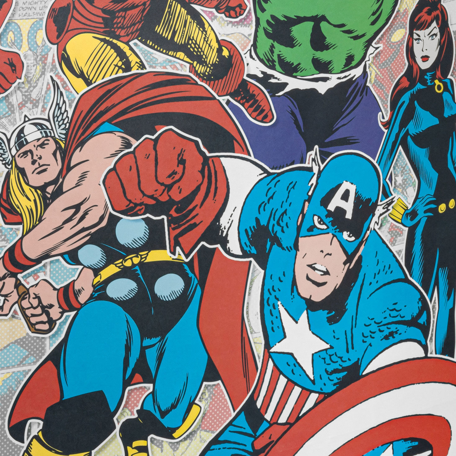 Marvel Comics Heroes and Villains Jumbo Gift Bag Base/Side Detail image number 5