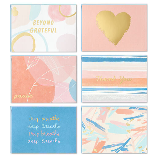 Painted Pastels Assorted Blank Note Cards, Box of 24, 