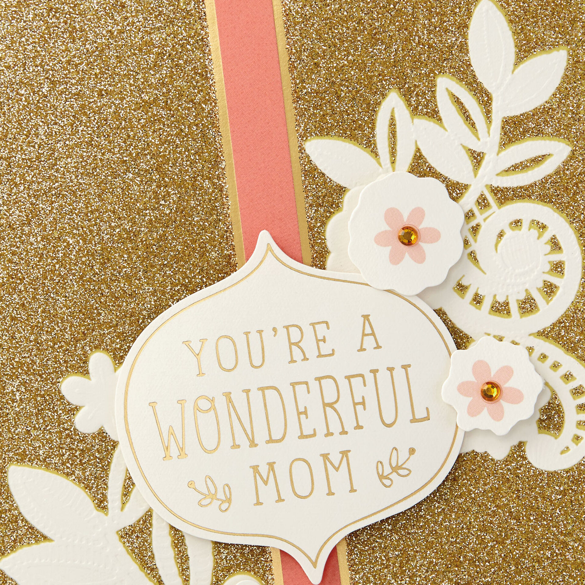 glitter mothers day card