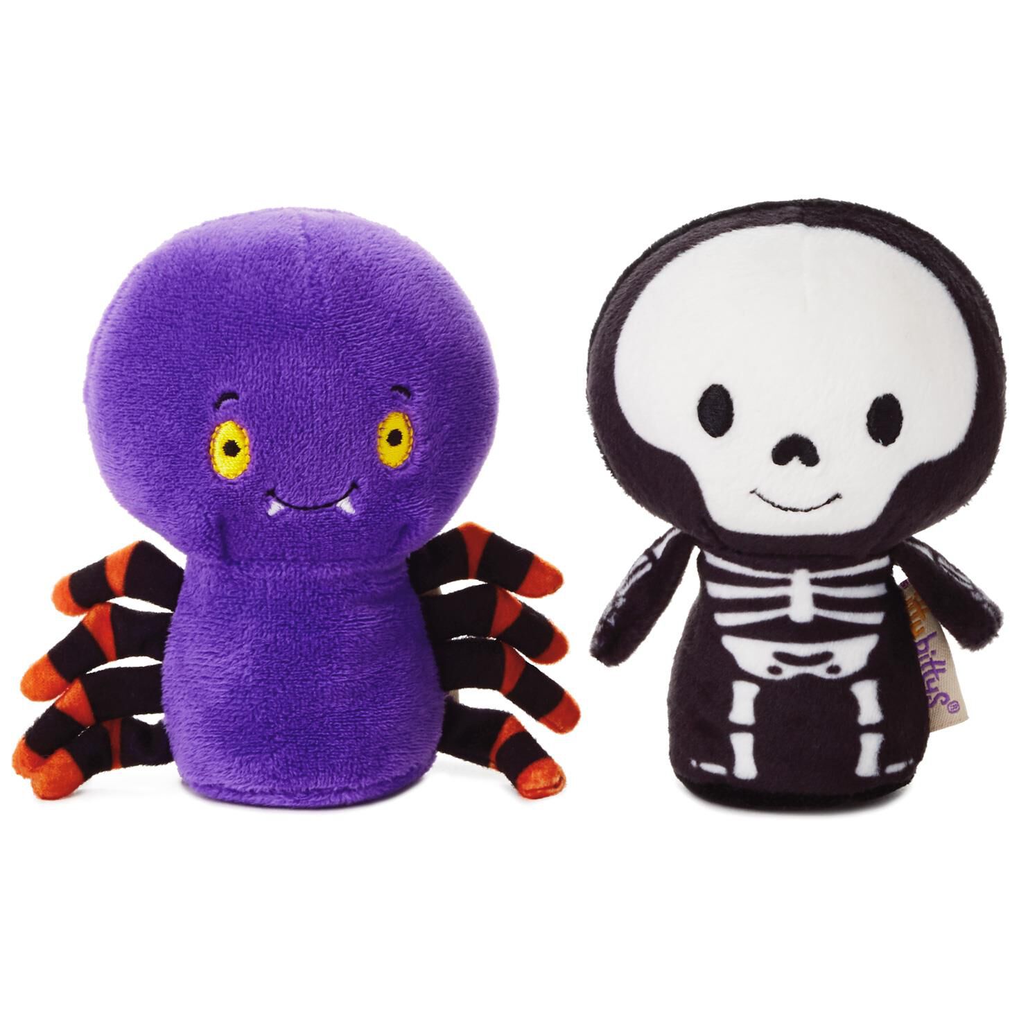 Itty Bittys® Halloween Spider And Skeleton Stuffed Animals, Set Of itty bittys® Halloween Spider and Skeleton Stuffed Animals, Set of 2 - itty bittys® - Hallmark - Itty Bittys® Halloween Spider And Skeleton Stuffed Animals, Set Of