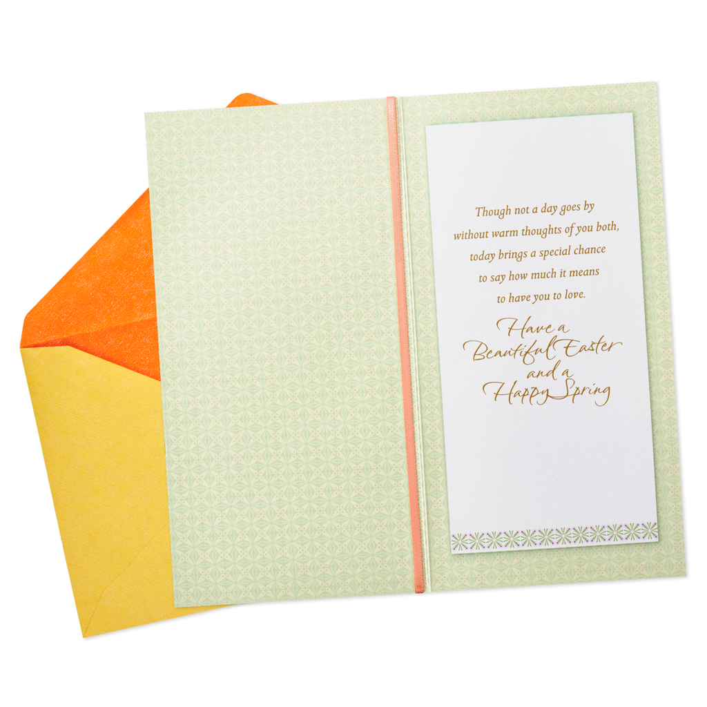 warm thoughts easter card