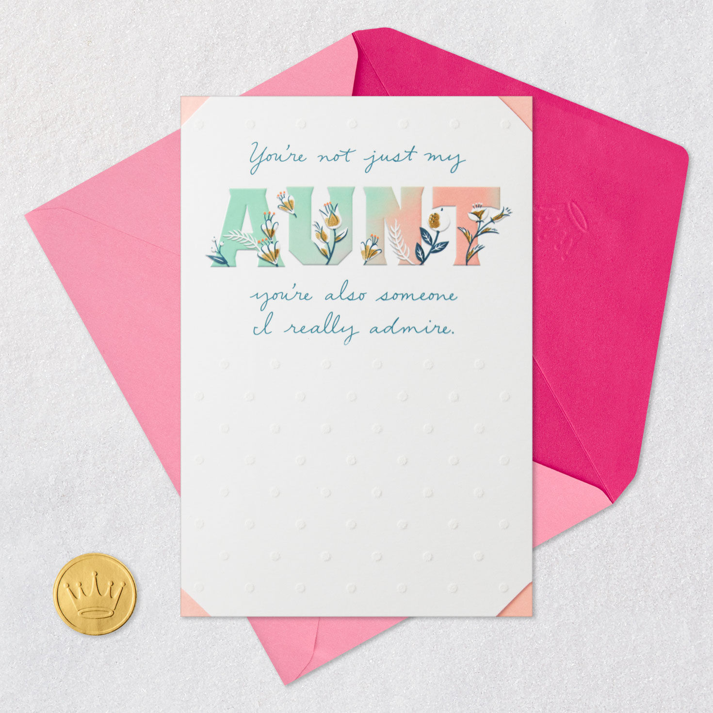 Botanical Birthday Card for Aunt Card Front Detail image number 6