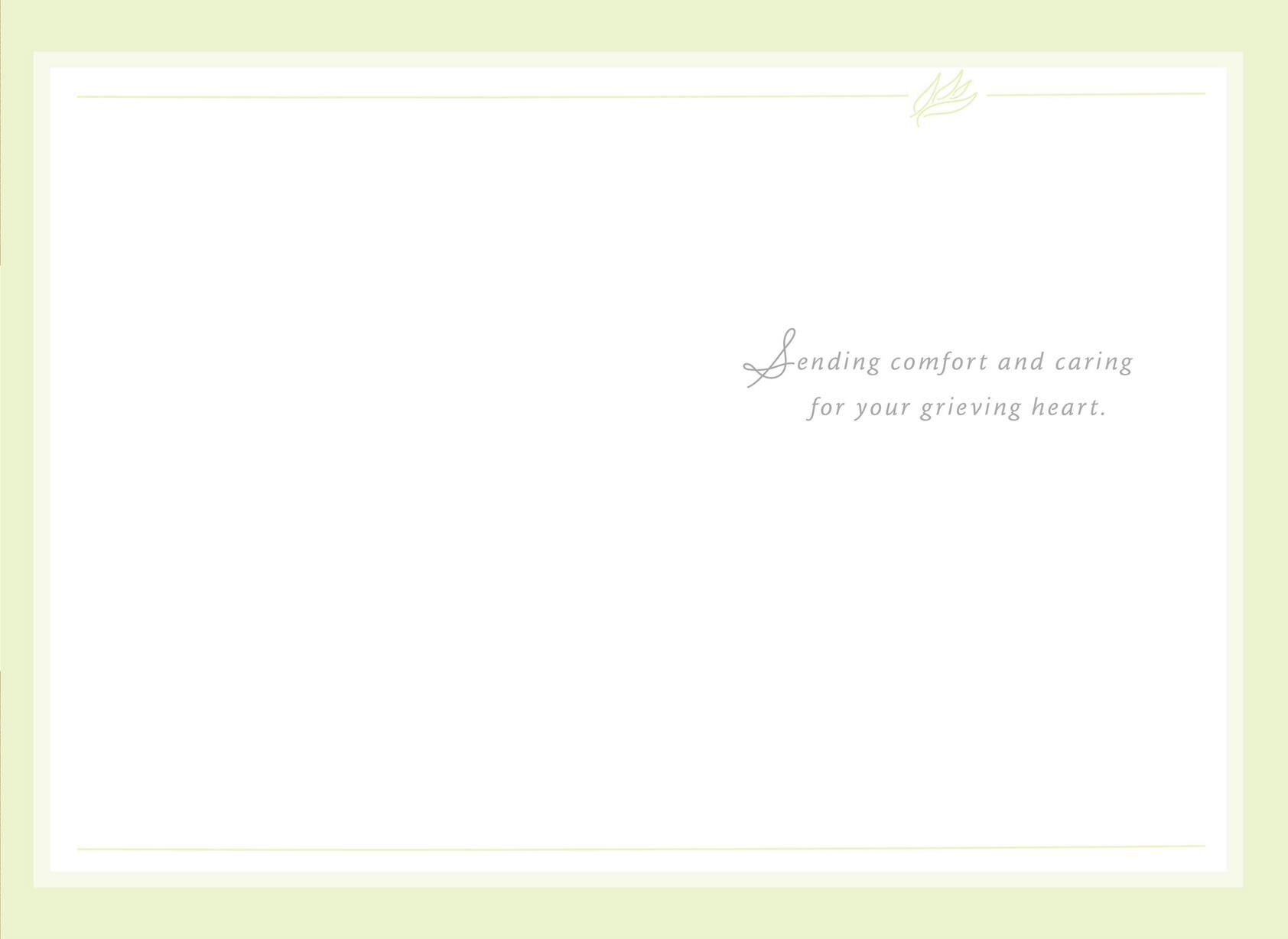 Palm Leaf Sympathy Card