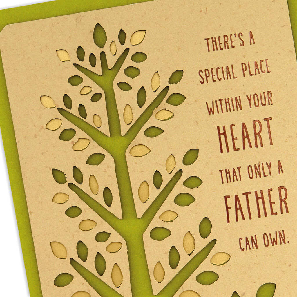 Stalwart Tree Birthday Card To Dad From Daughter Greeting Cards
