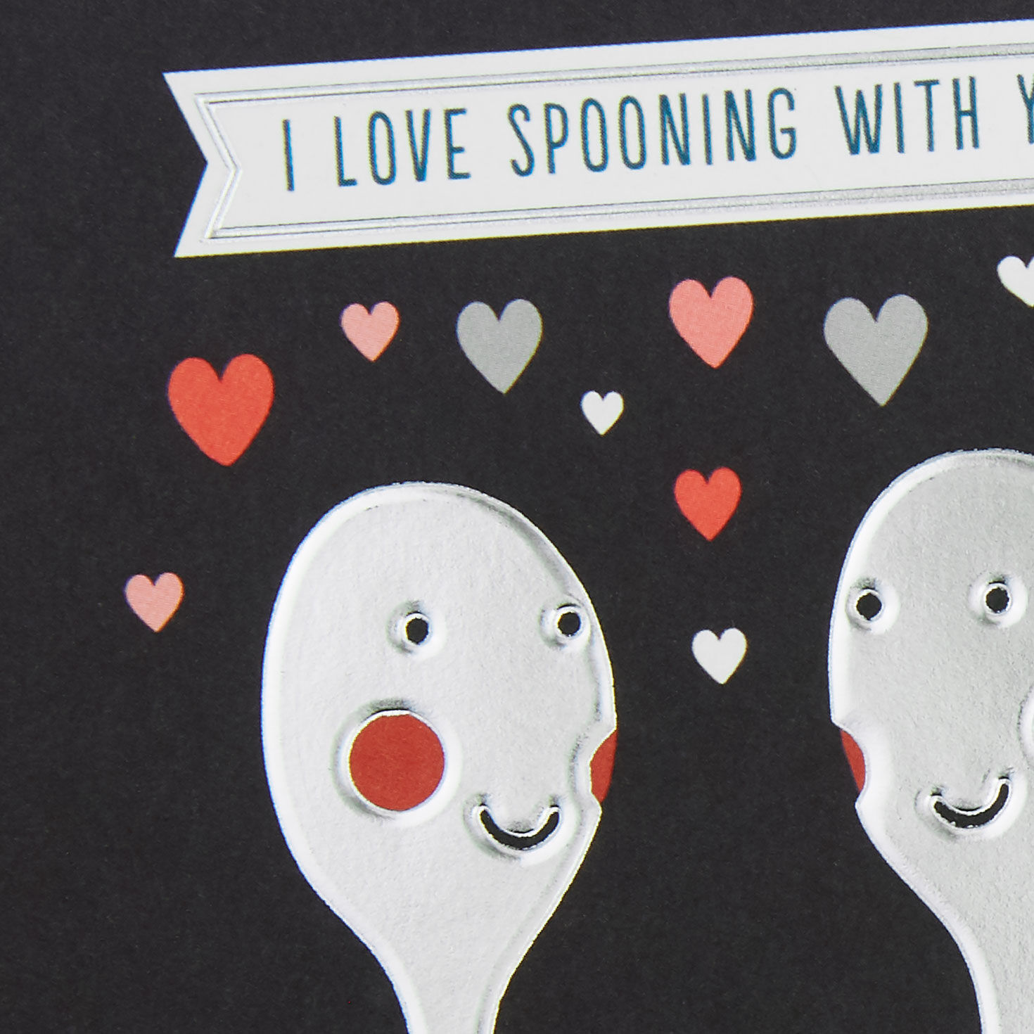 Spoons and Hearts Adult Humor Love Card Card Front Detail image number 4