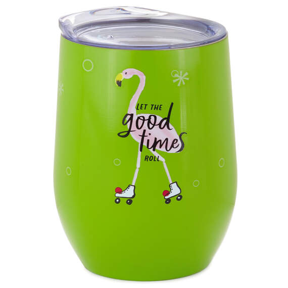 Good Times Roll Stainless Steel Stemless Wine Tumbler, , large image number 1