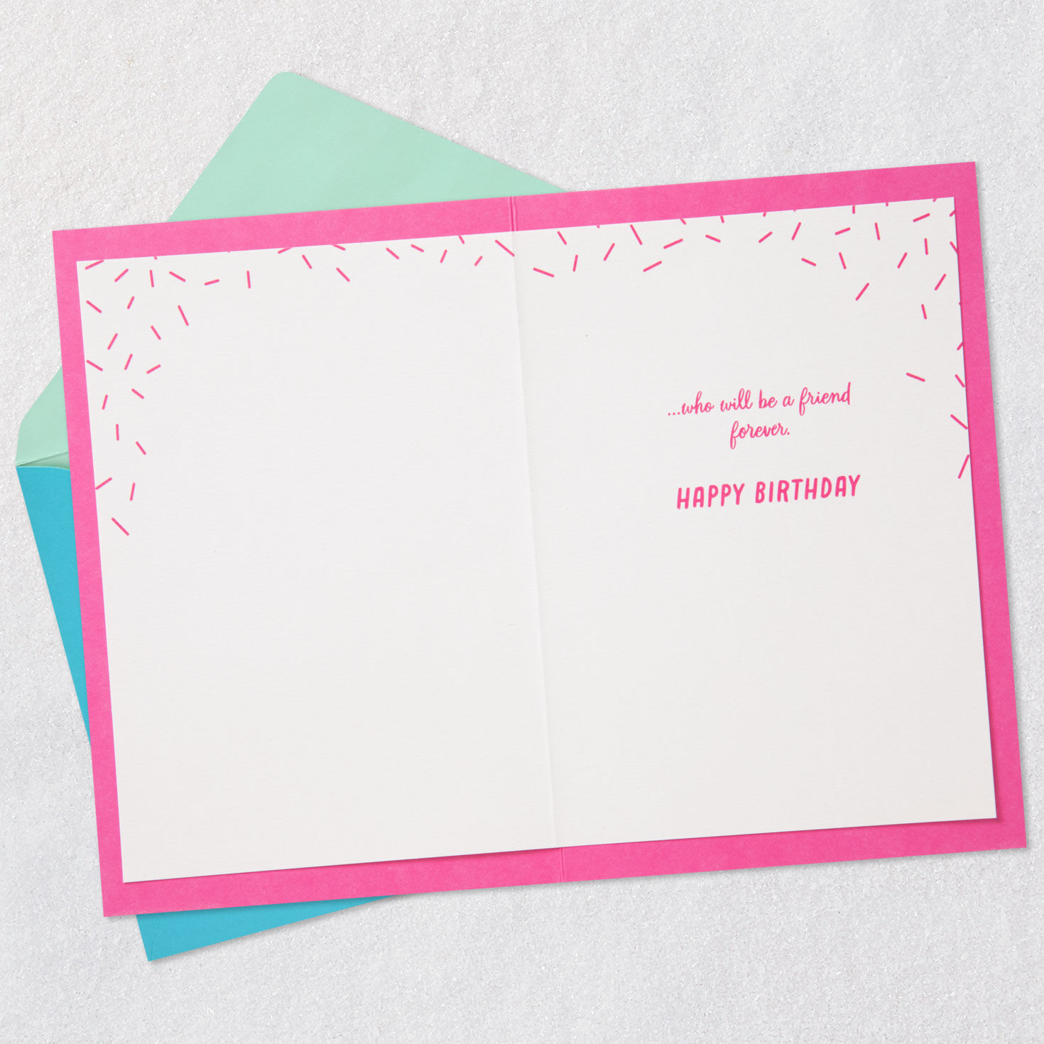 Dogs in Pink Car Friend Birthday Card for Her Open card with envelope image number 3