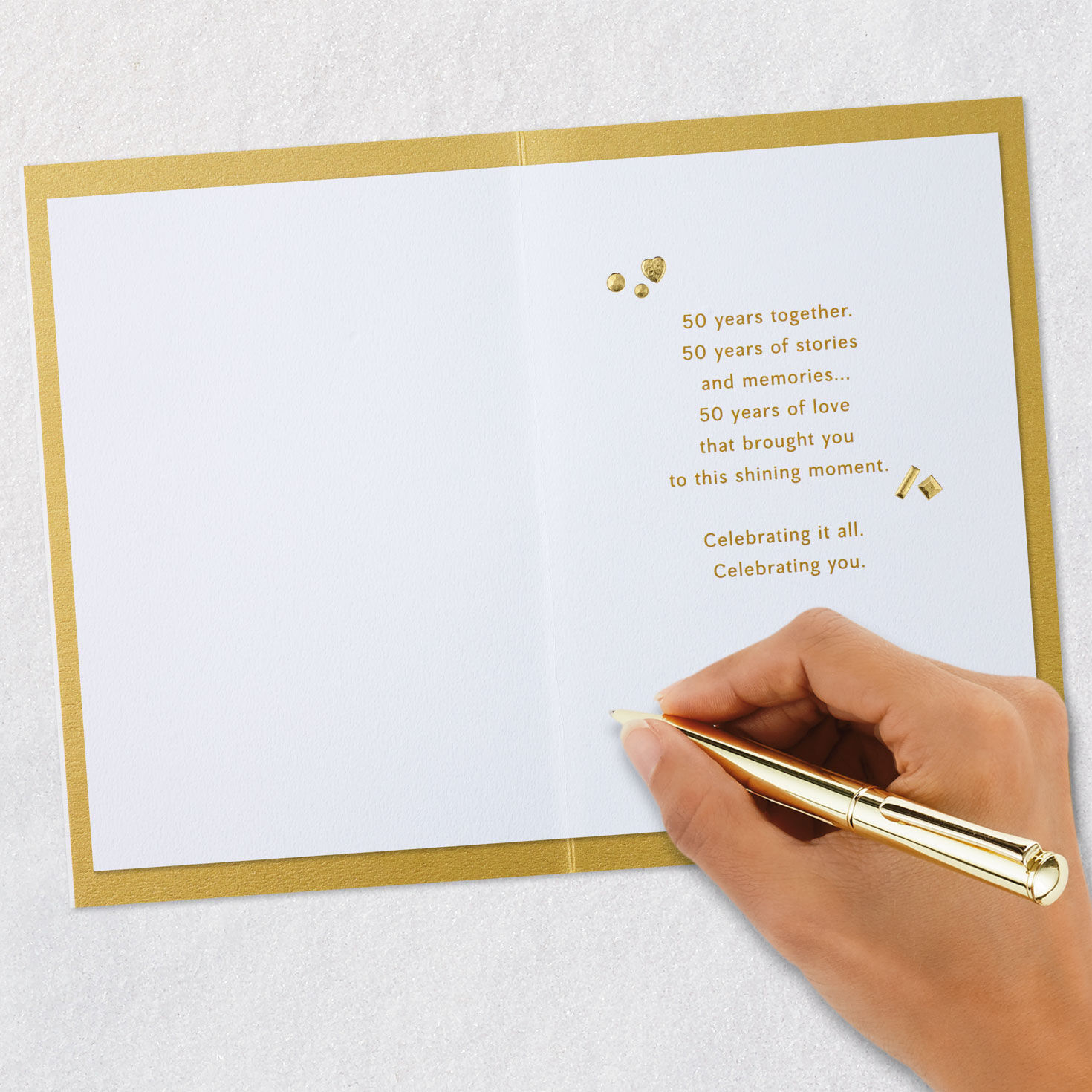 Gold Gems 50th Anniversary Card Signing card image number 6