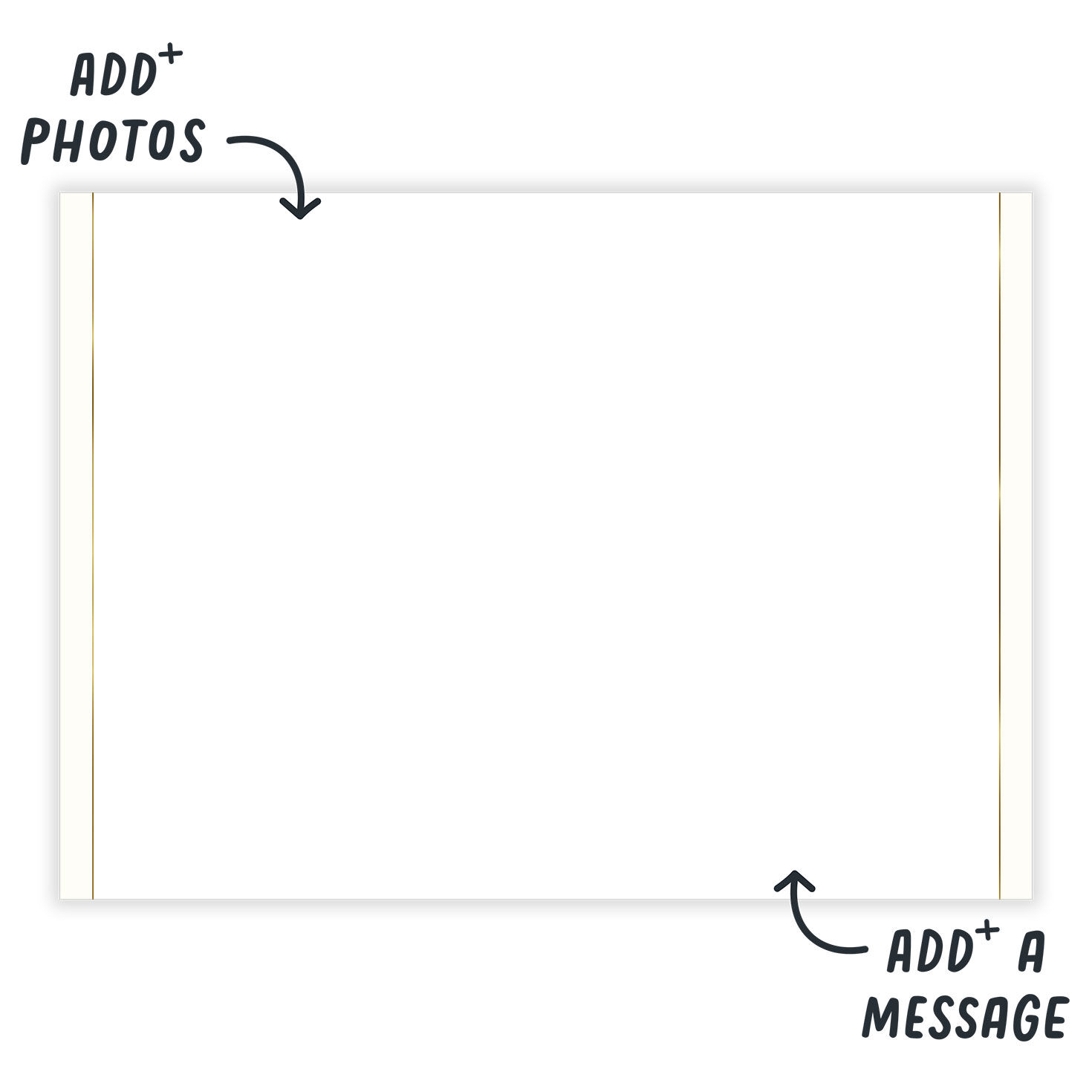 Art Deco Gold Oval Frame Folded Photo Card  image number 3