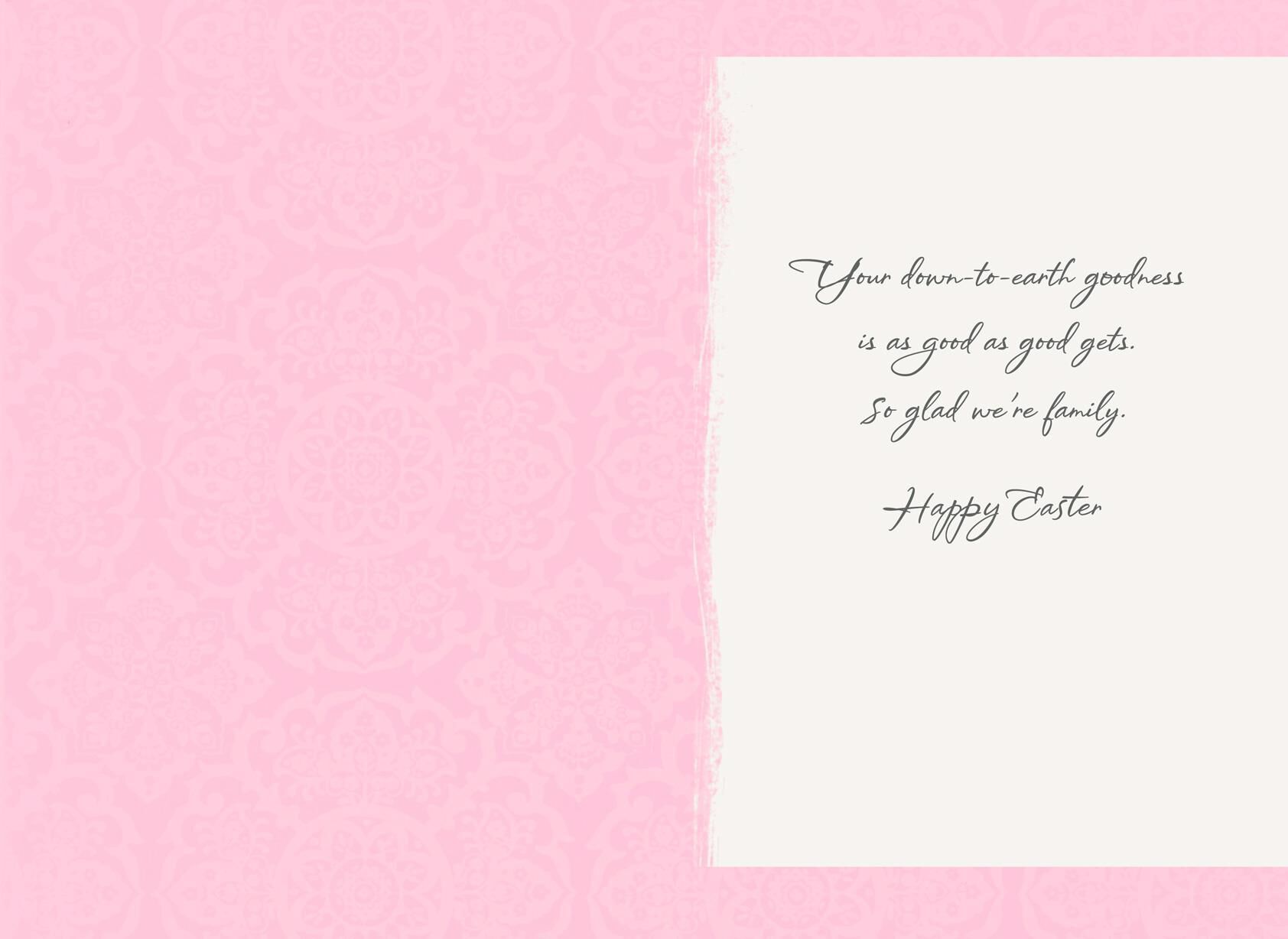 Glad We're Family Easter Card From Parents