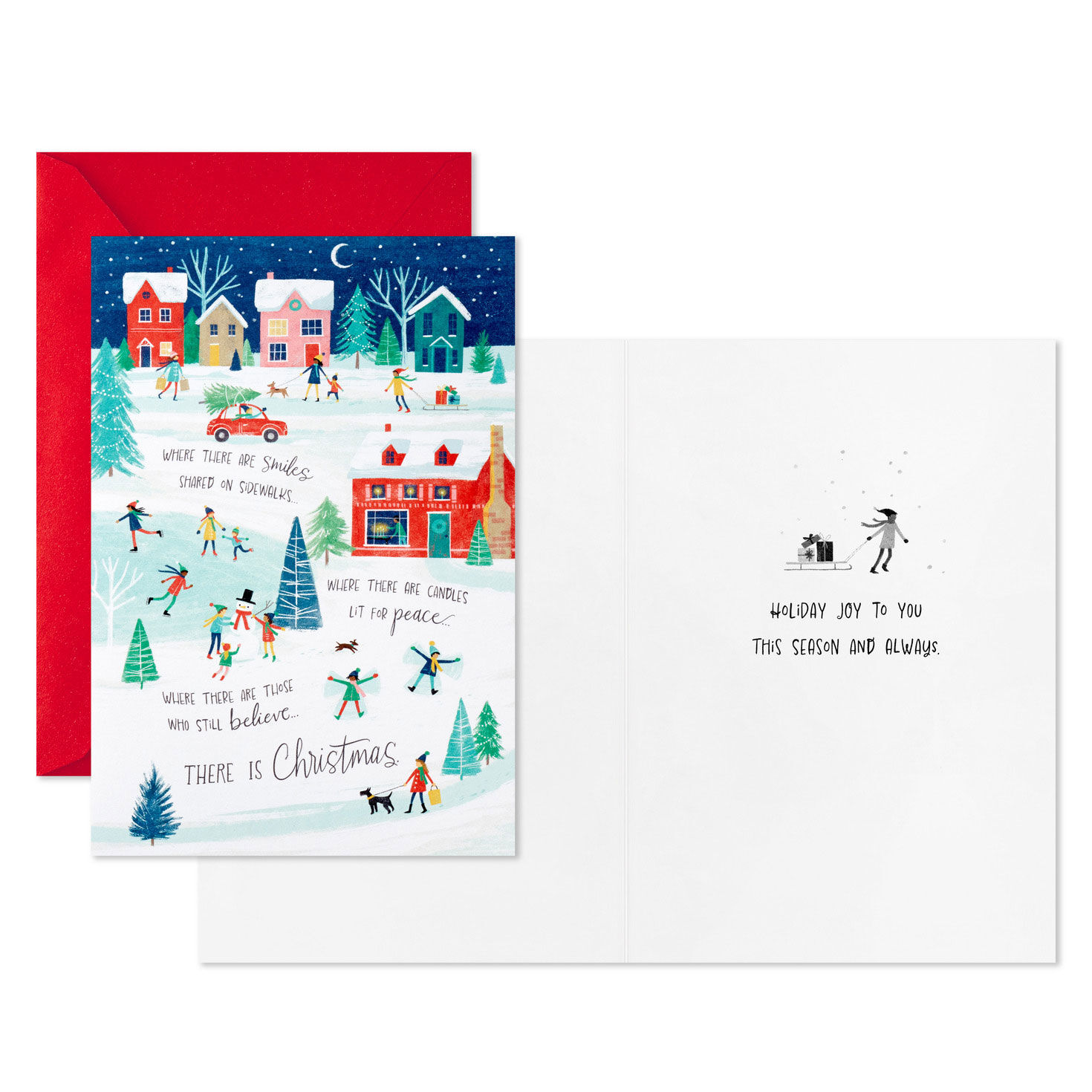 Smiles on Sidewalks and Candles in Windows Boxed Christmas Cards, Pack of 16 for only USD 9.99 | Hallmark