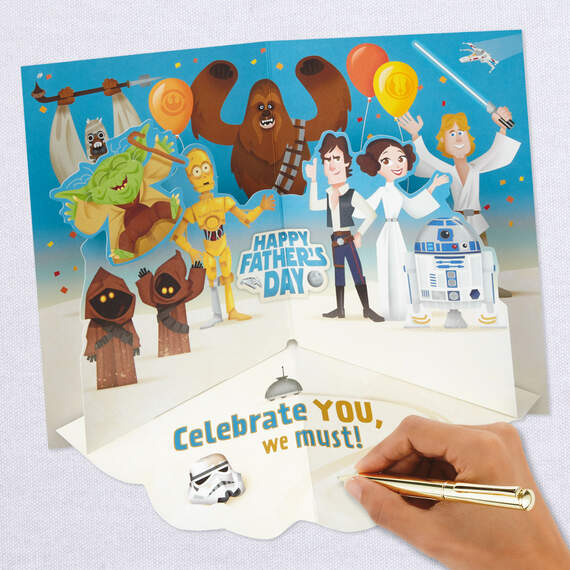 Star Wars™ Yoda™ Pop-Up Father's Day Card, , large image number 6