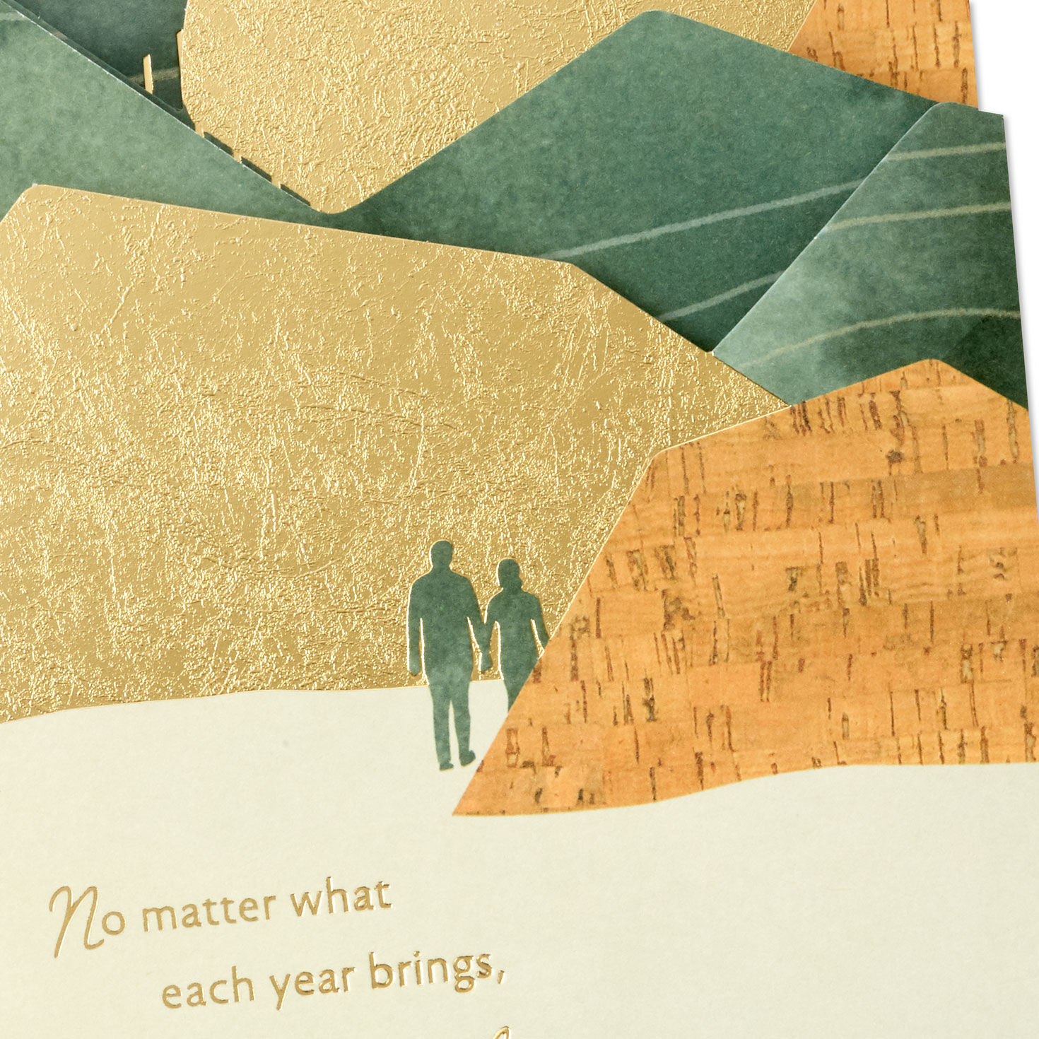 Abstract Mountain Range Romantic Birthday Card Card Front Detail image number 10