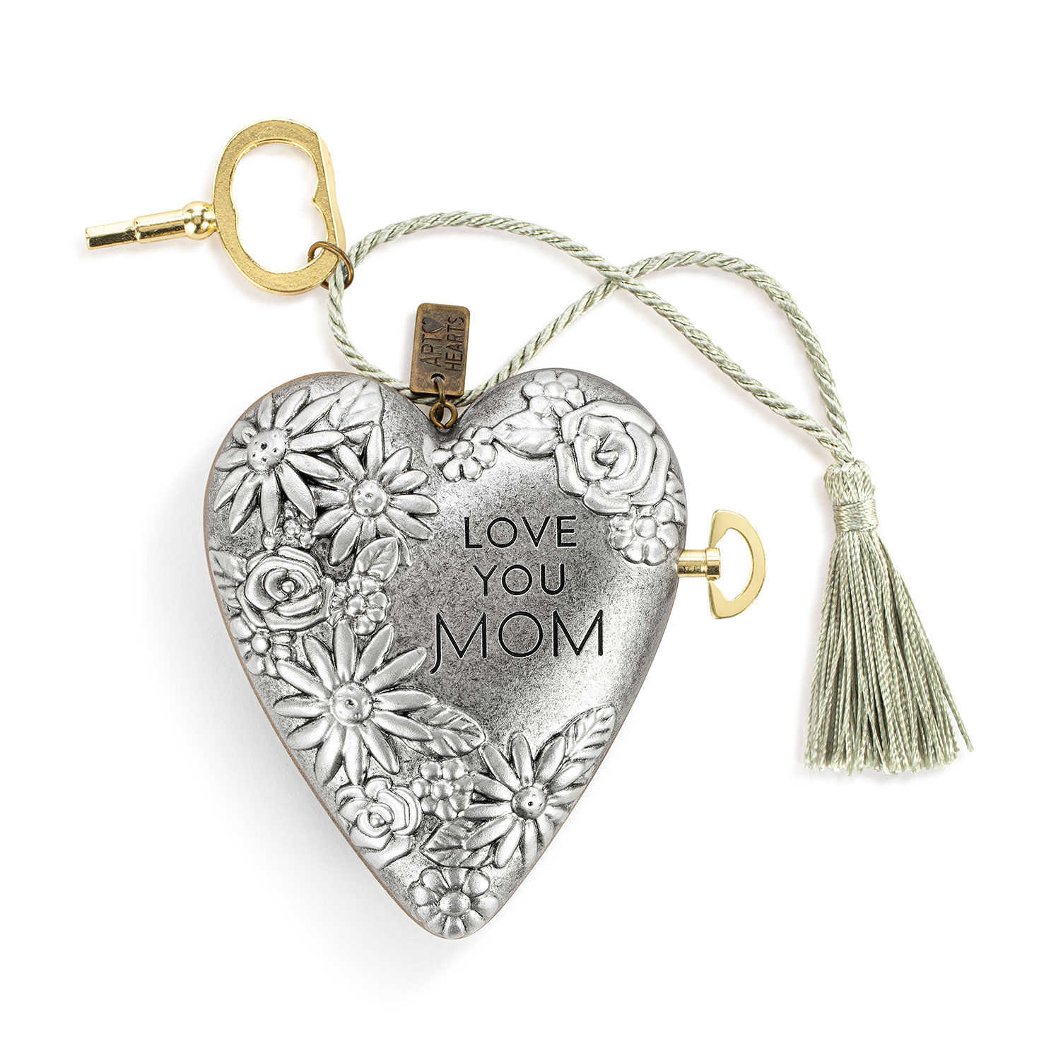 Demdaco Love You Mom Musical Art Heart, 3.5"