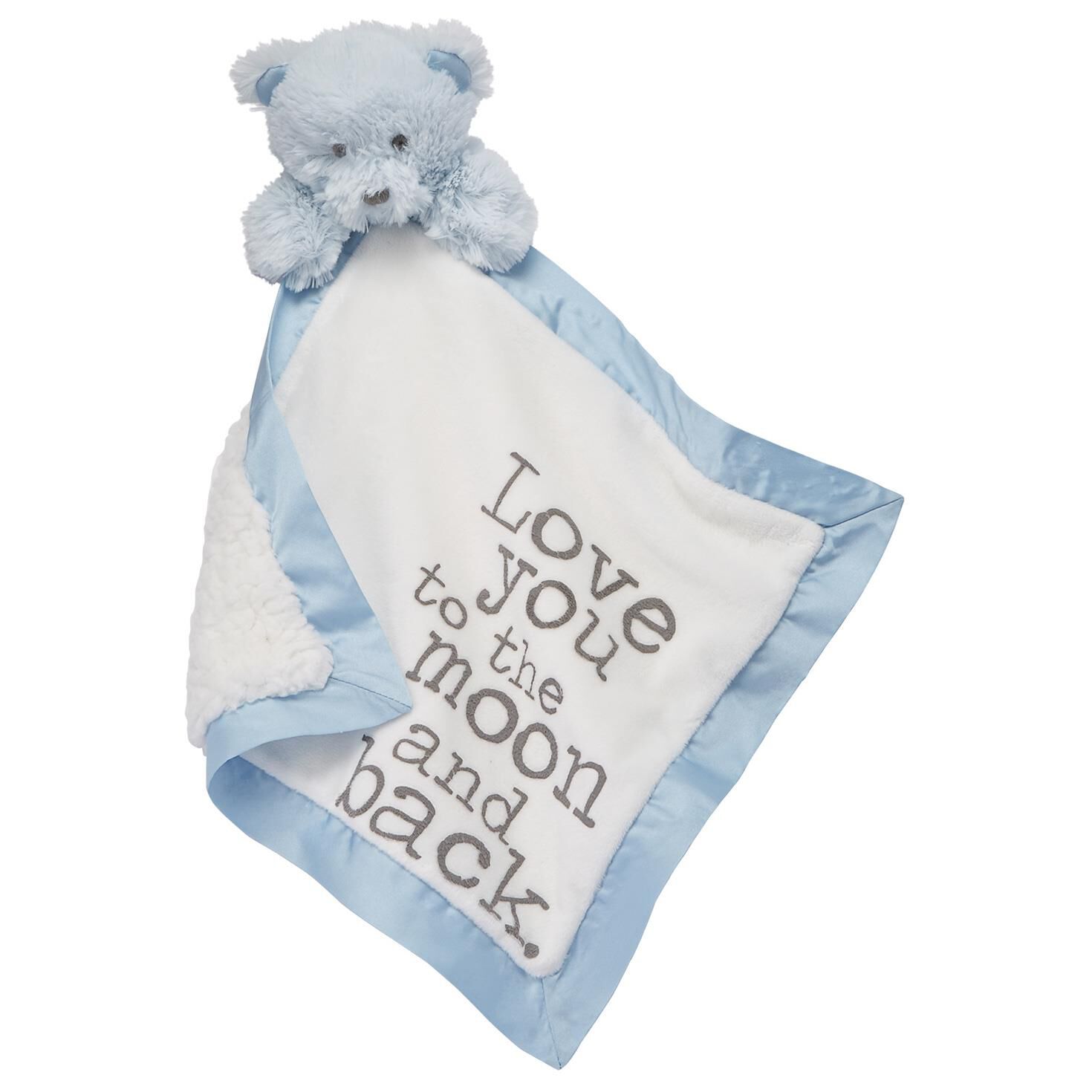 Mud Pie Love You To Moon And Back Blue Lovey Blanket Baby