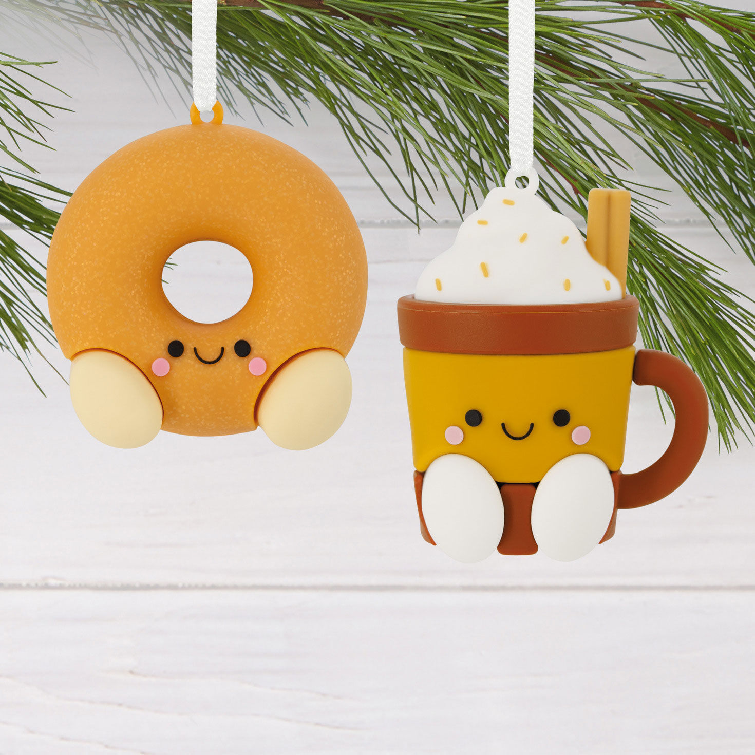 Better Together Apple Cider Donut and Festive Drink Magnetic Hallmark Ornaments, Set of 2 for only USD 11.49 | Hallmark