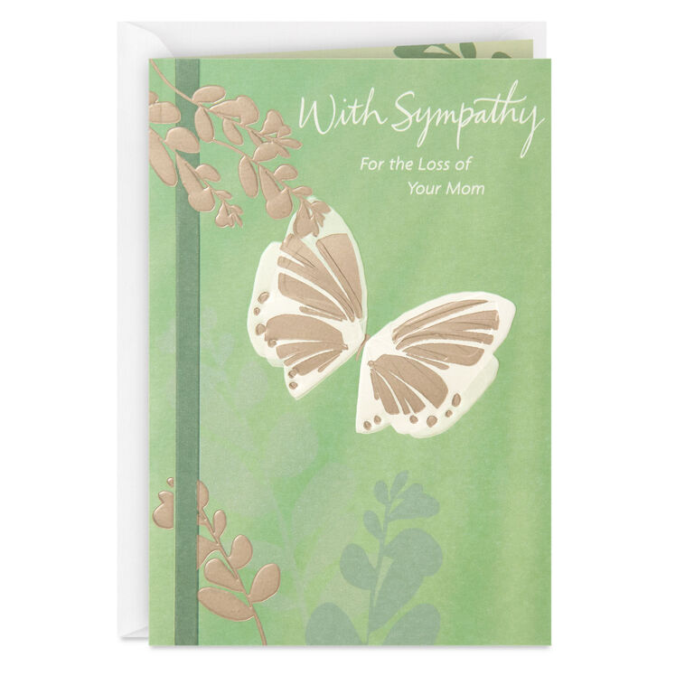 Comforted by Memories Religious Sympathy Card for Loss of Mom