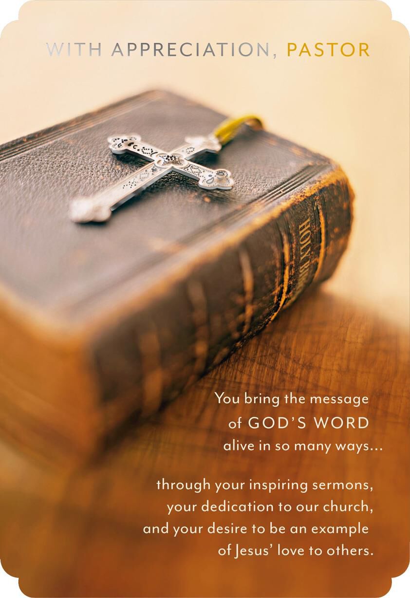 Thankful for You Pastor Appreciation Card