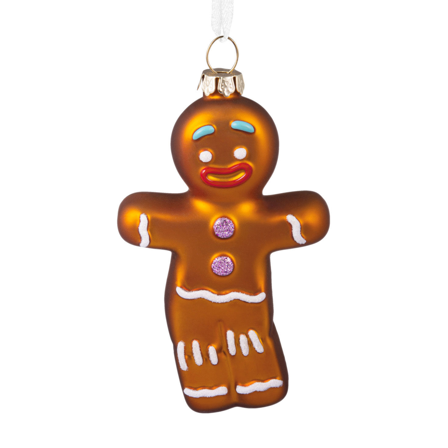 Shrek Gingy Blown Glass Hallmark Ornament